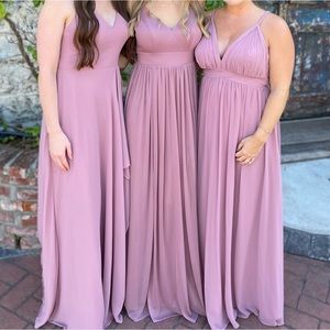 Azazie bridesmaids dress, size 2, vintage mauve